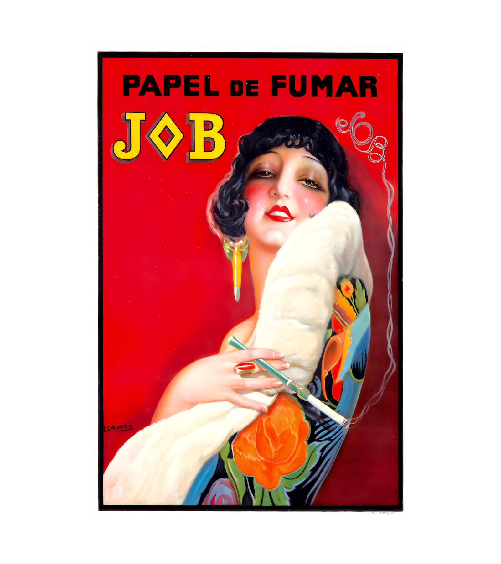 1921 GASPAR CAMPS - Job - Papel de Fumar - Imp. B. Sirven, Barcelona 