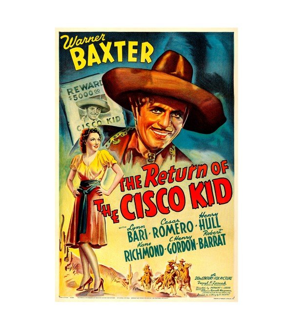 1939 The Return of the Cisco Kid (20th Century Fox) 
