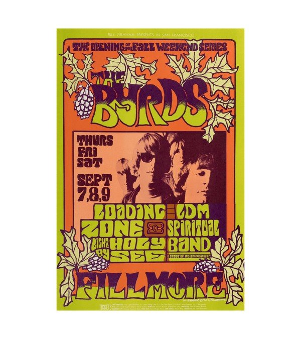  1967 BG-82 The Byrds - Fillmore Auditorium