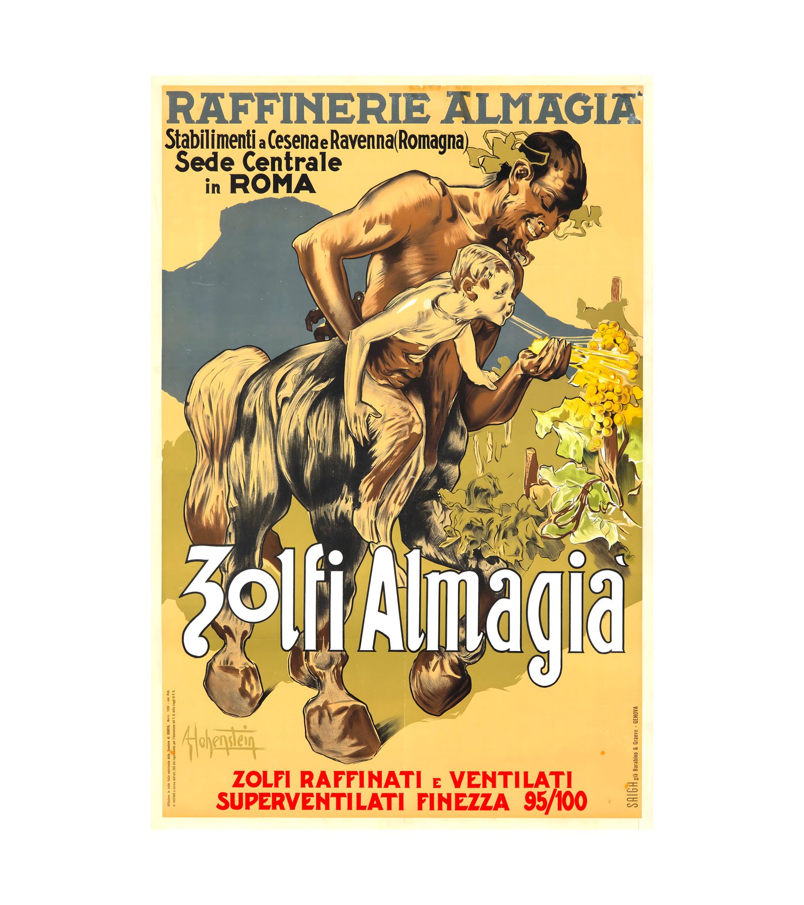1900 ADOLFO HOHENSTEIN - Zolfi Almagia Barabino & Graeve, Genova 