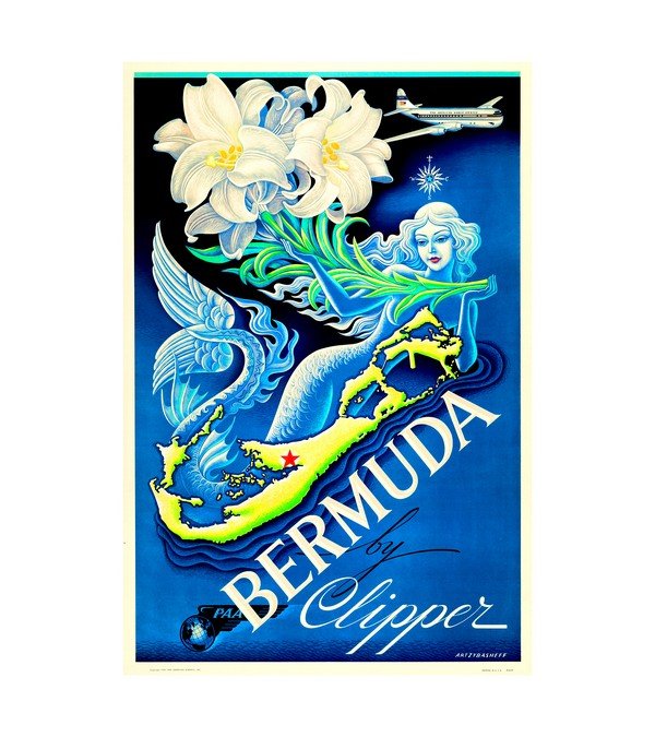 1950s Pan Am Bermuda Clipper 