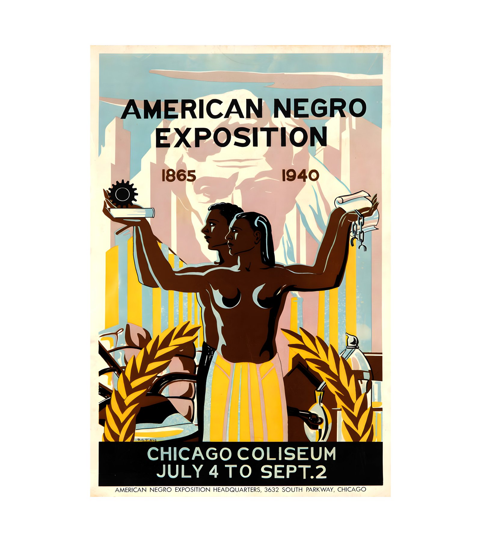 1940 ROBERT S. PIOUS - American Negro Exhibition 