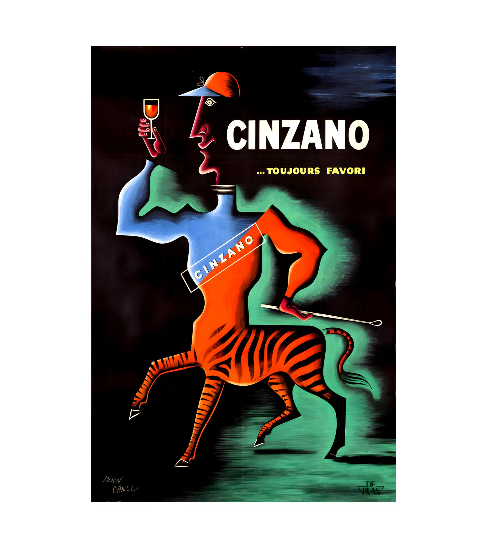 1950 JEAN CARLU - Cinzano De Plas (Paris) 