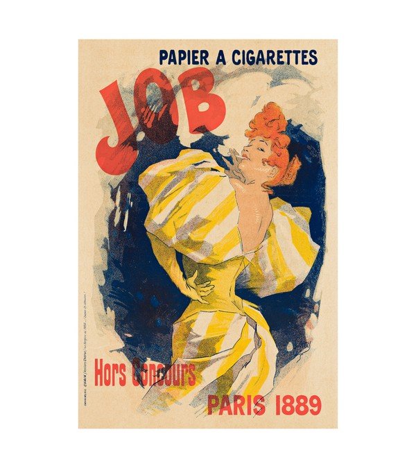 1889 JOB Cigarette Papiers Paris