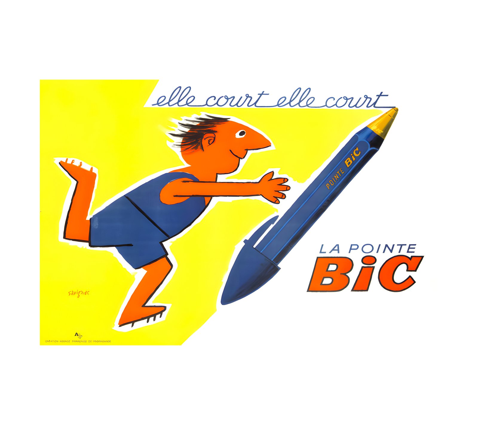 1955 RAYMOND SAVIGNAC - La Pointe Bic Agence Francaise de Propagande 