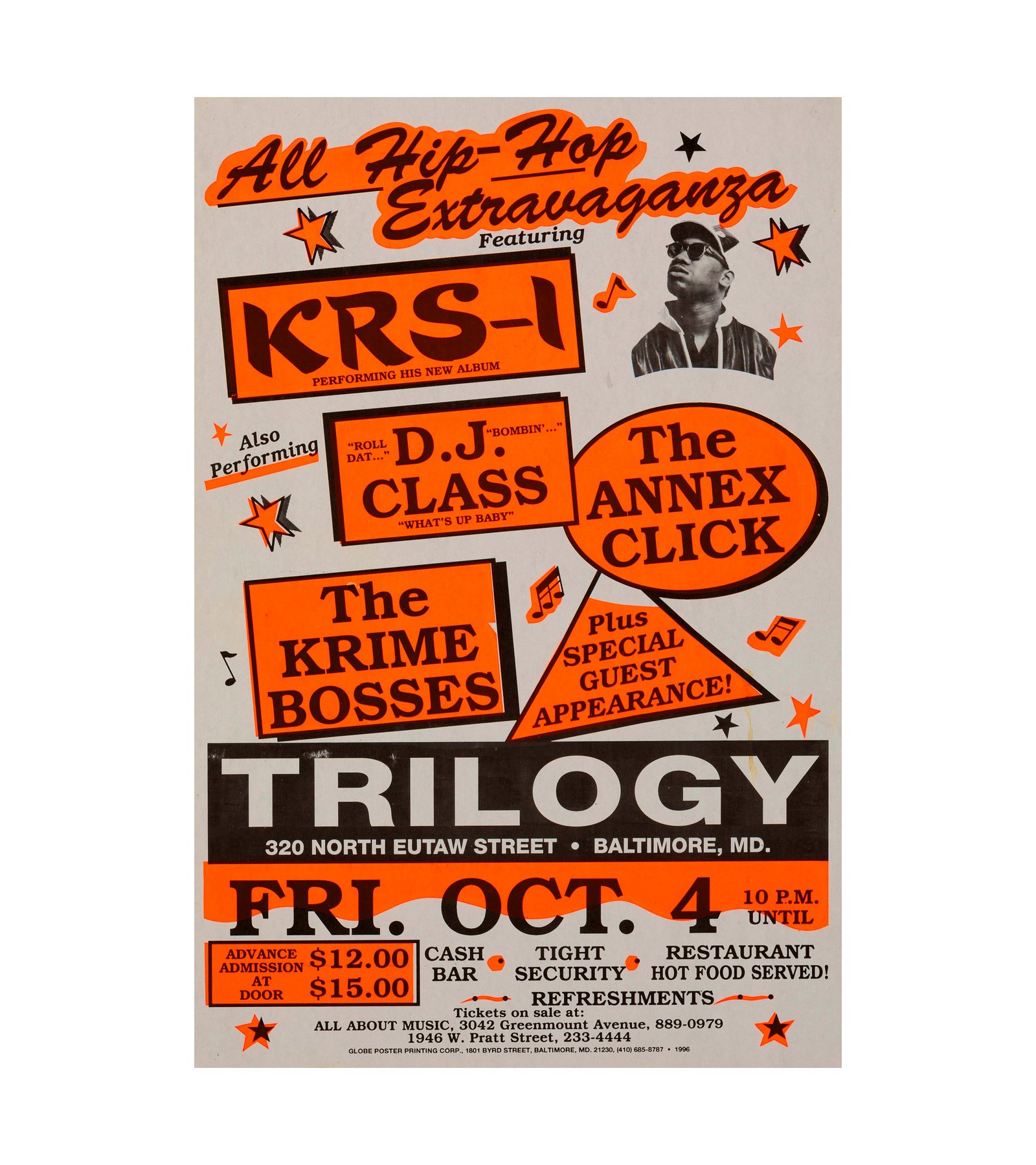 1996 KRS-One, DJ Class Baltimore, MD 