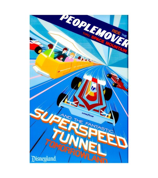 Disneyland - Tomorrowland PeopleMover Superspeed Tunnel 
