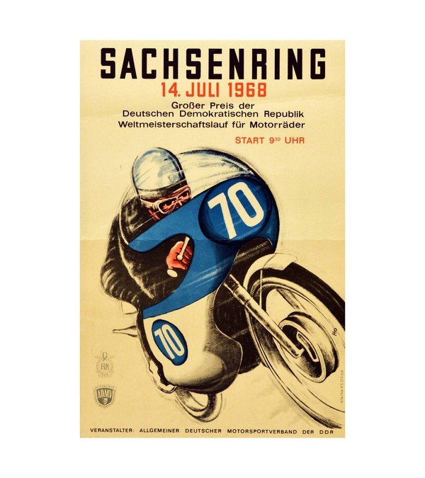 1968 Motorcycle Sachsenring