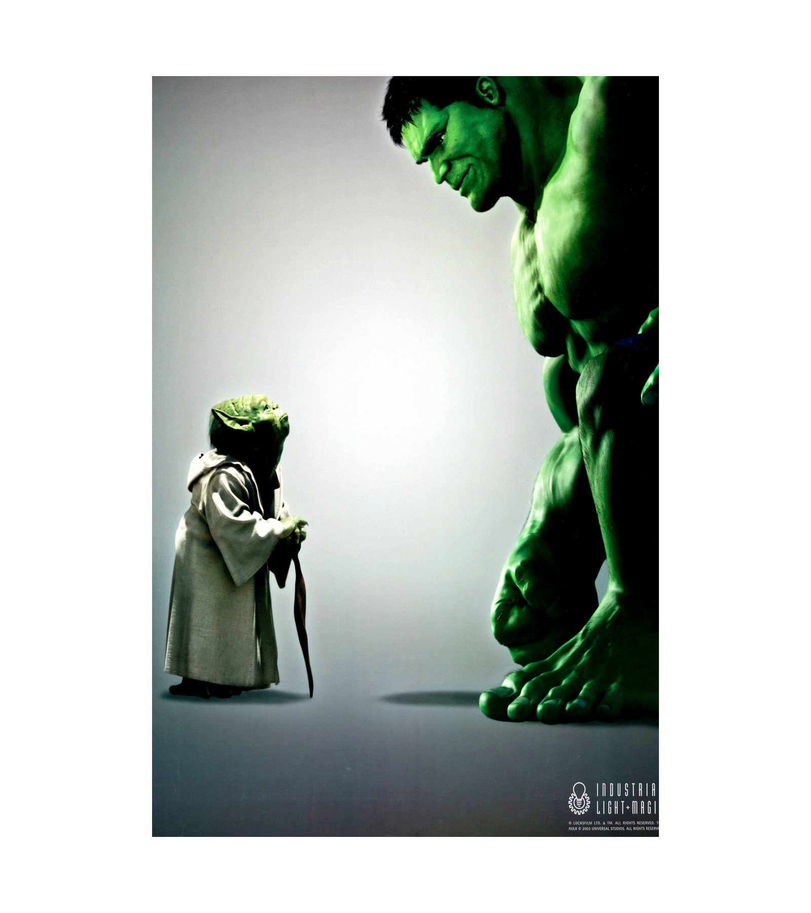 2003 Industrial Light and Magic- Yoda & the Hulk (ILM) 