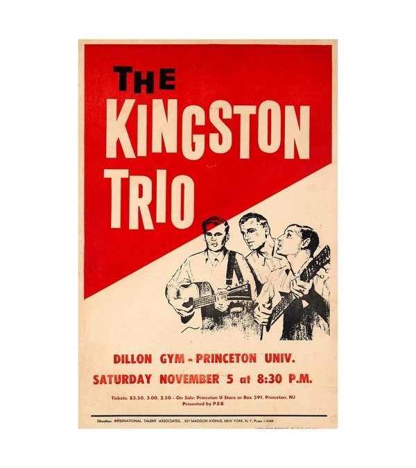 1960 The Kingston Trio Dillon Gym 