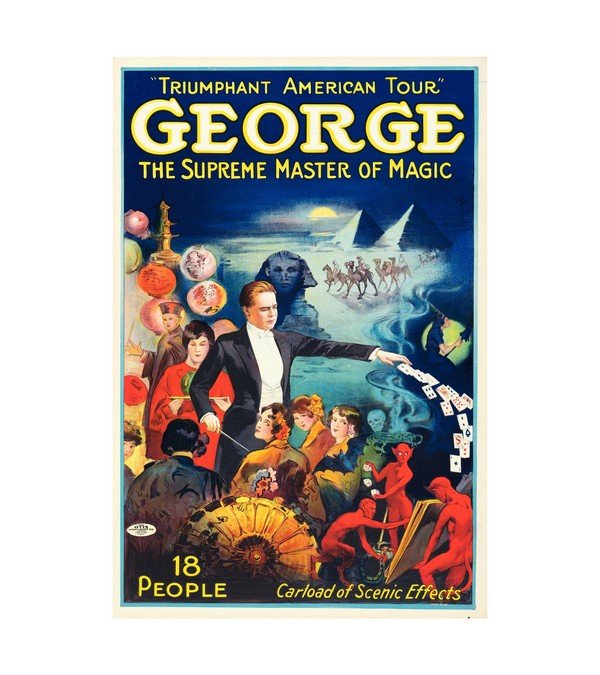 1920S George The Supreme Master of Magic (Otis Litho)
