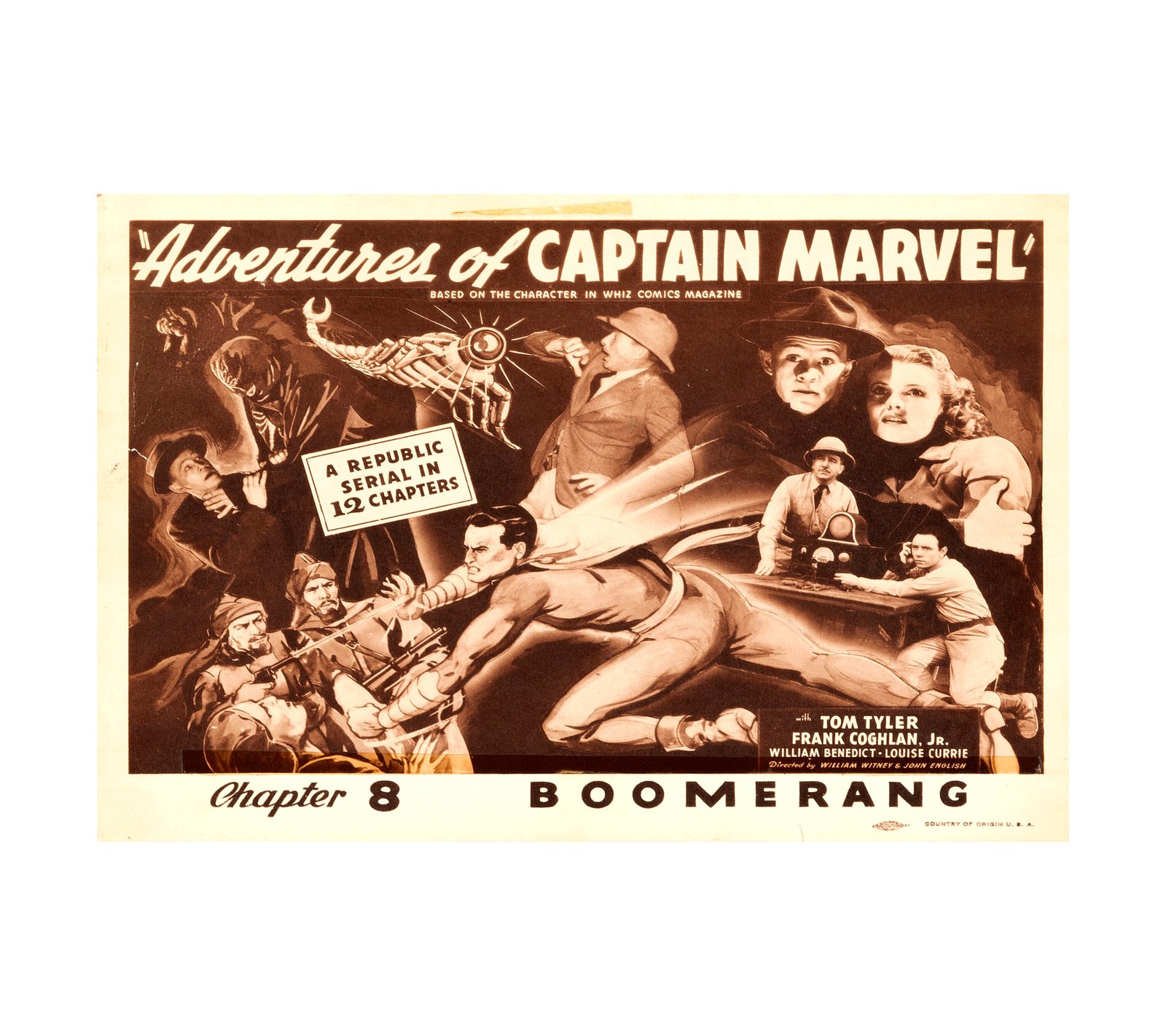1941 The Adventures Of Captain Marvel Tom Tyler 