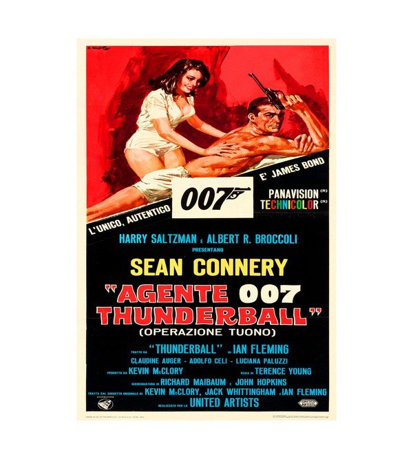 1965 Thunderball James Bond (Italian) 