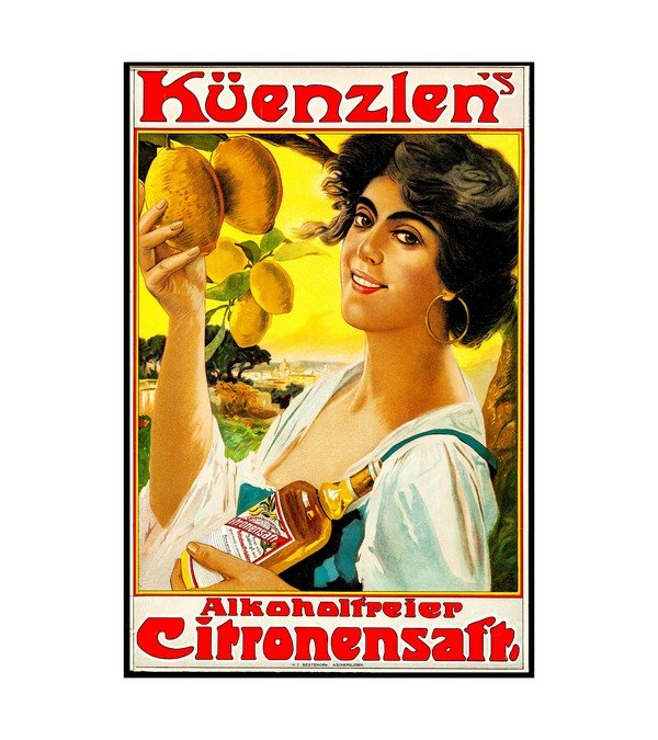 1910 Kuenzlen's Citronsaft - German