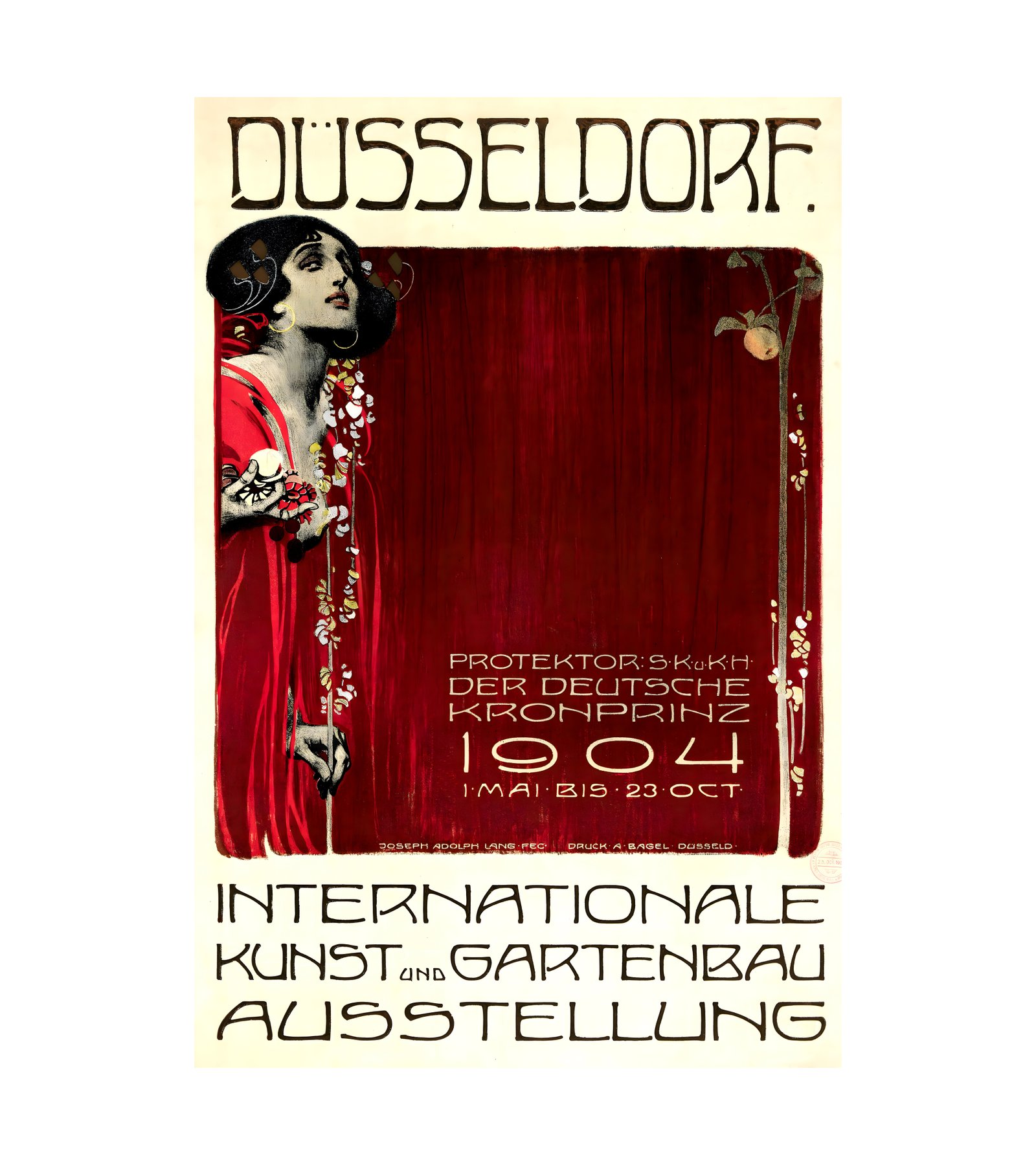1904 Joseph A. Lang - Dusseldorf - Kunst und Gartenbau 