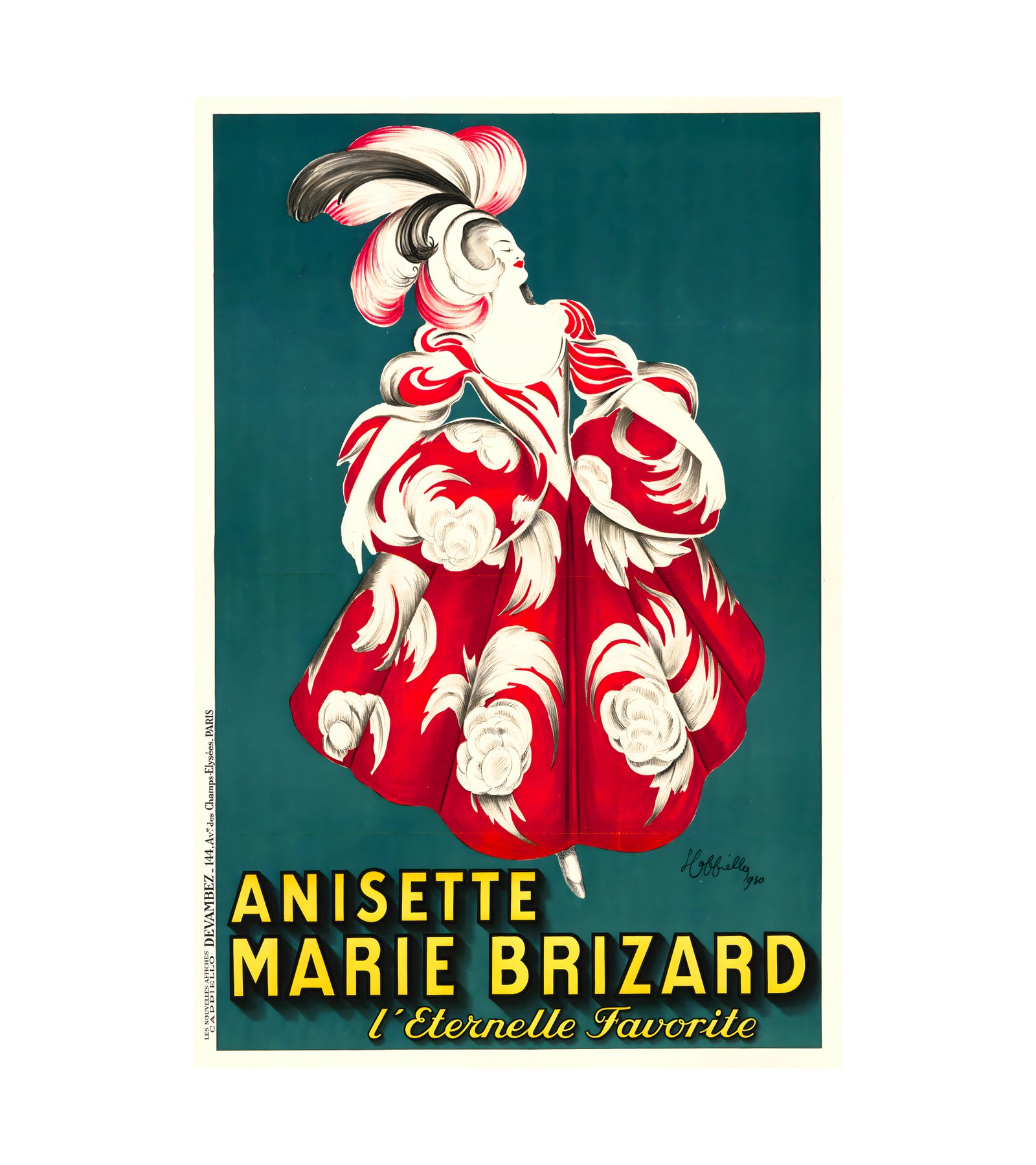 1928 Leonetto Cappiello - Anisette Marie Brizard 