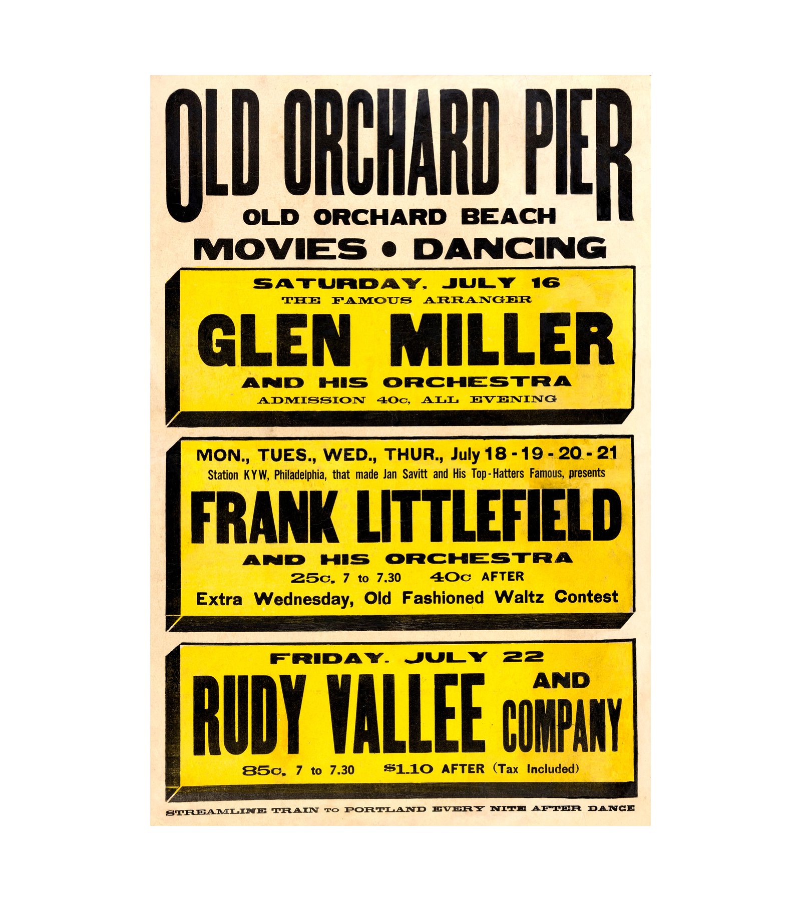 1937 Glenn Miller Old Orchard Pier 