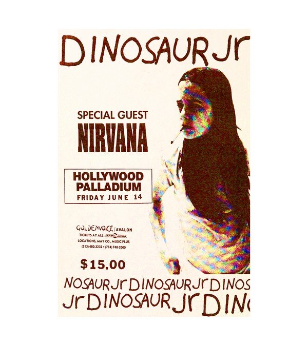 1991 Nirvana - Dinosaur Jr. Hollywood Palladium 