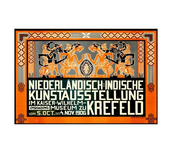 1906 Dutch East Indies Exhibition Poster (Krefeld Kaiser Wilhelm Museum