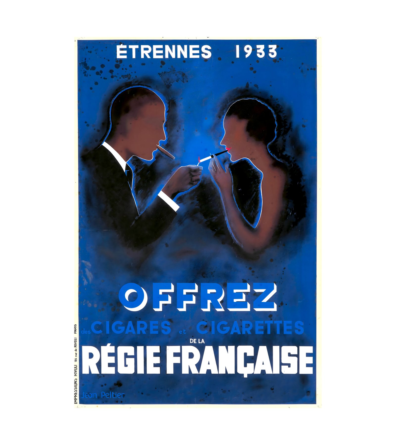 1933 JEAN PELTIER - Regie Francaise - Maquette Impressions Rivoli, Paris 