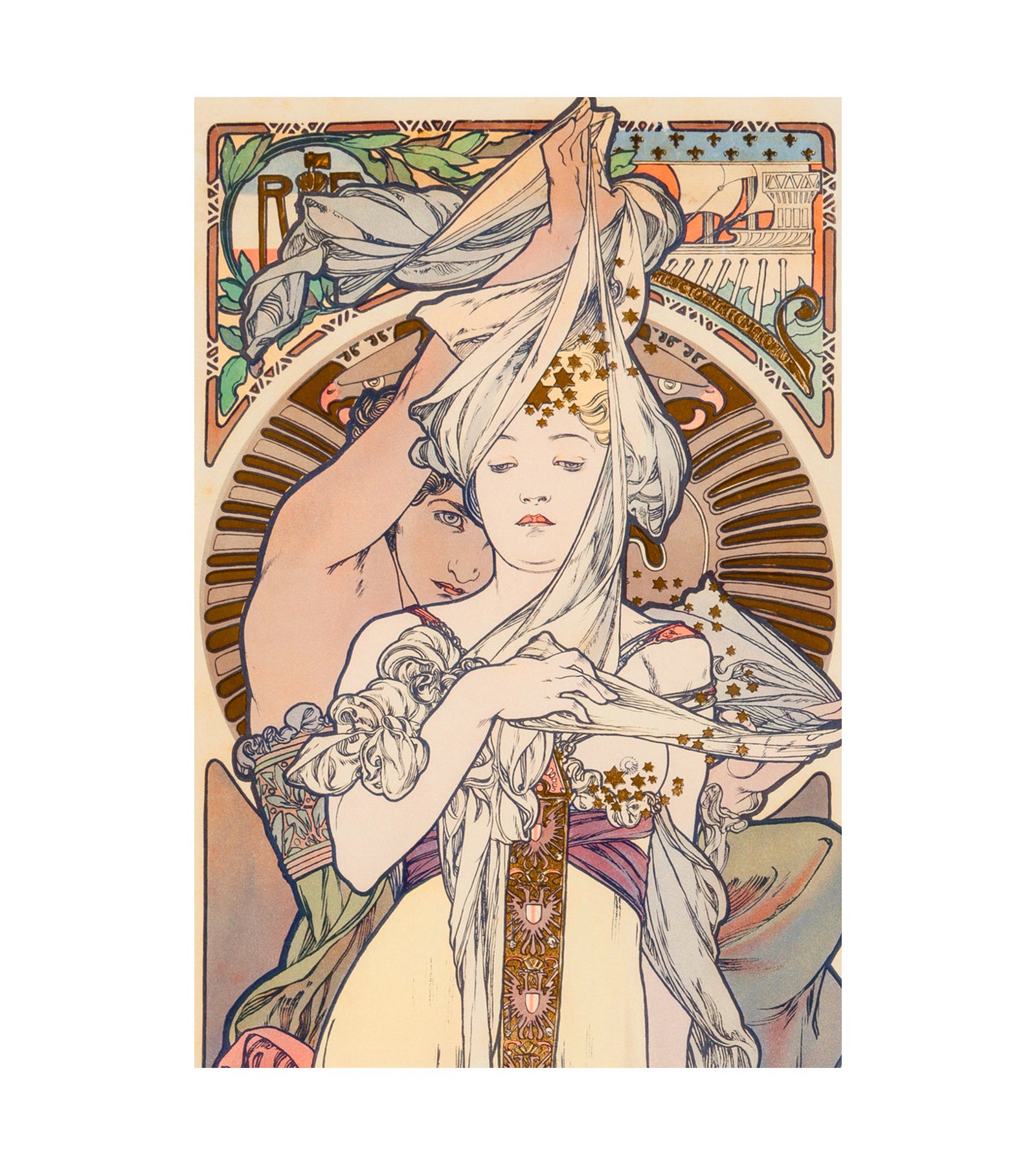 1897 ALPHONSE MUCHA (Czechoslovakian, 1860-1939). French Advertisement 