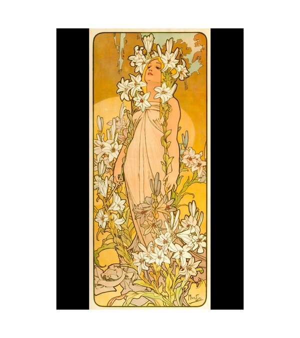 1898 MUCHA (Czechoslovakian). Les Fleurs