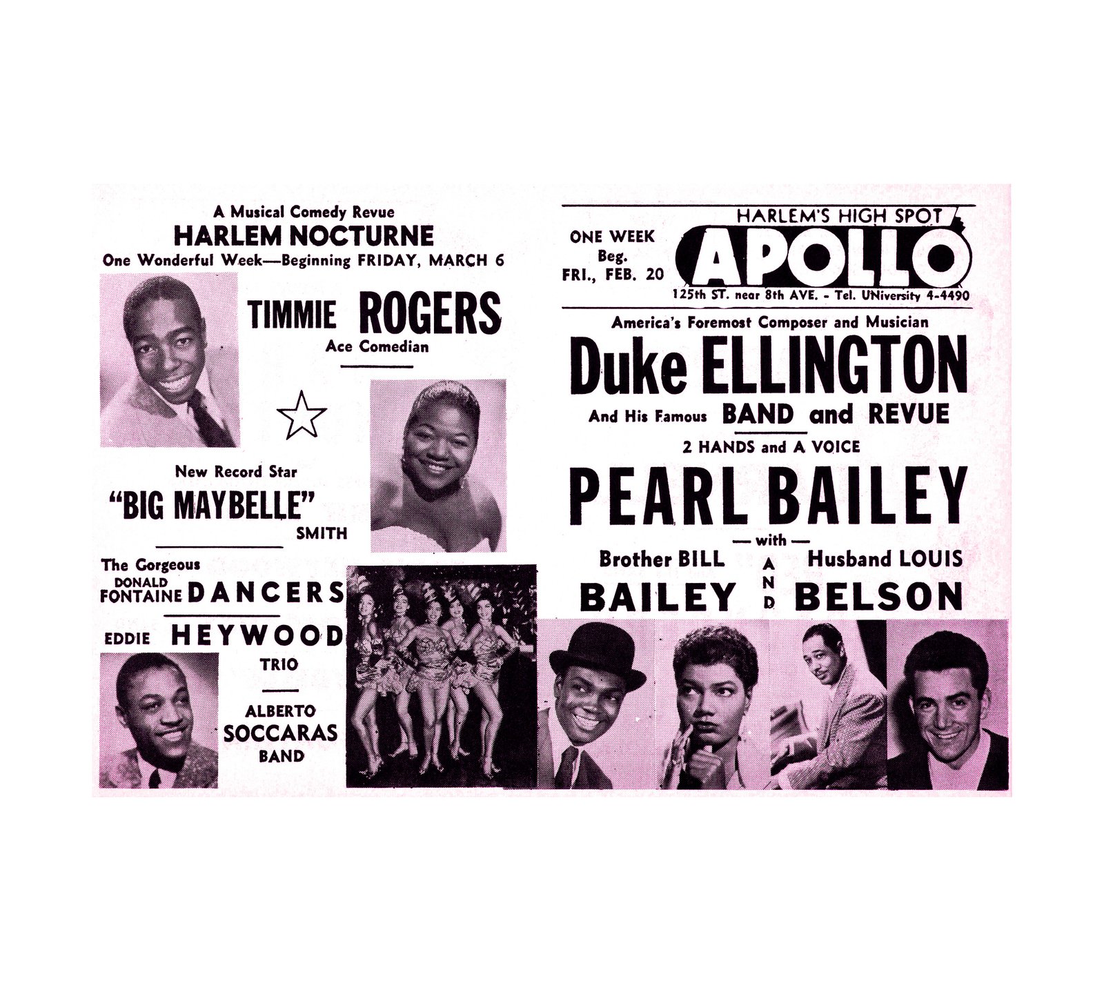 1937 Duke Ellington - Pearl Bailey Apollo Concert 