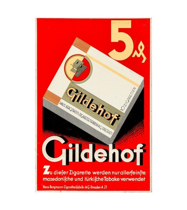1935 Gildehof Cigarettes German