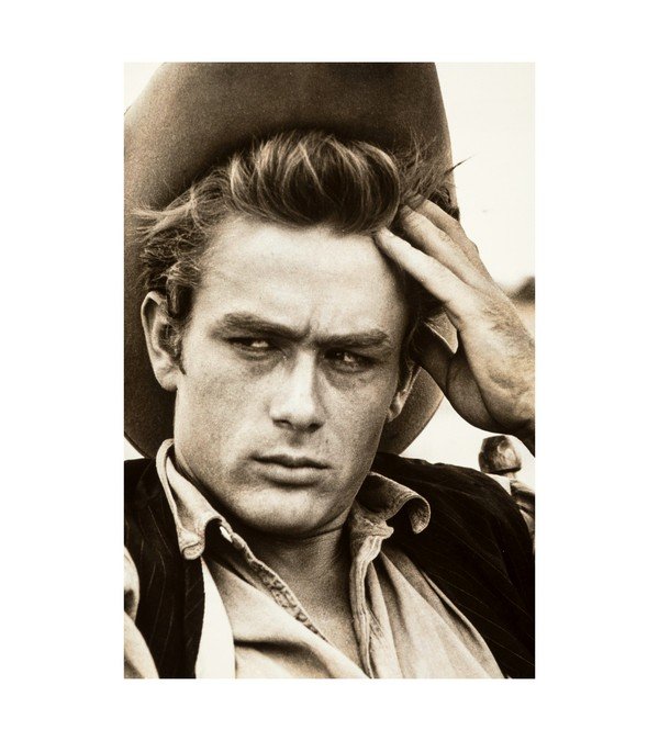 1955 James Dean on the Set of Giant