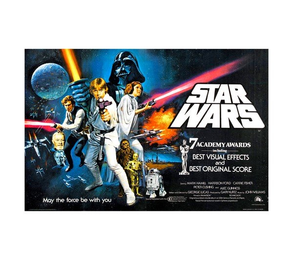 1977 Original Star Wars 7 Academy Awards Horizontal 