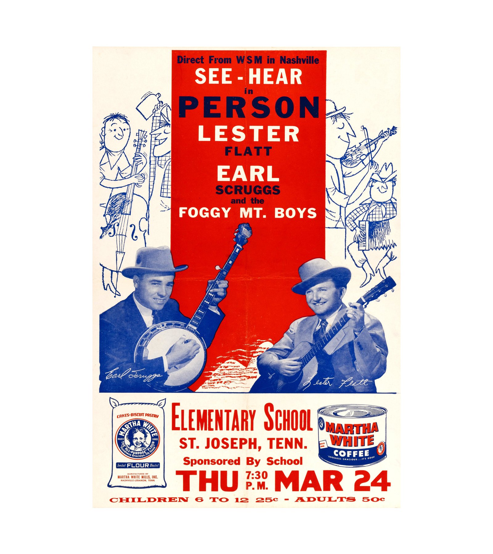 1955 Flatt & Scruggs 1955 Elementary School Tennessee, Country, Country 