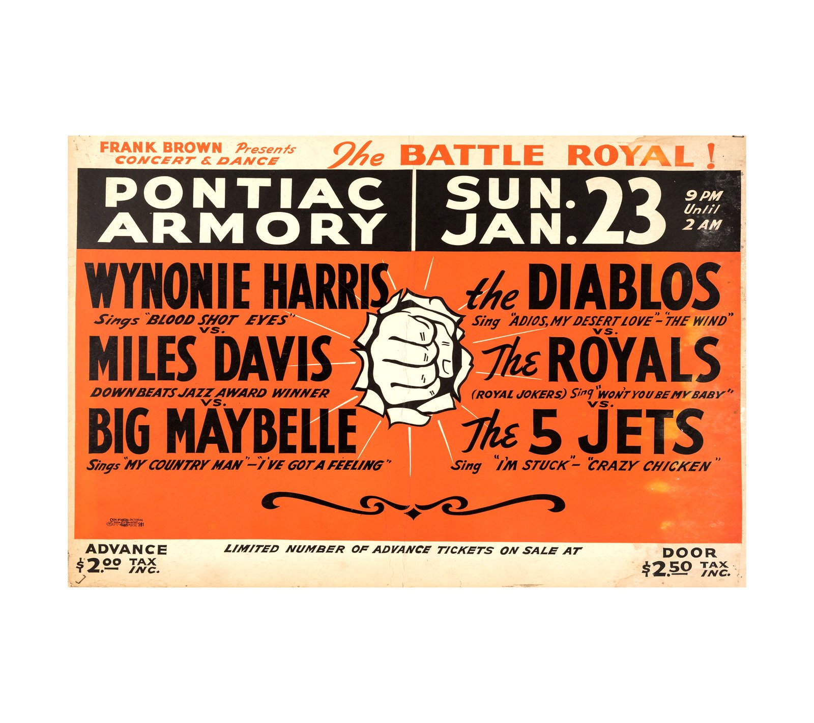 1954 Miles Davis, Wynonie Harris Jazz and R&B 