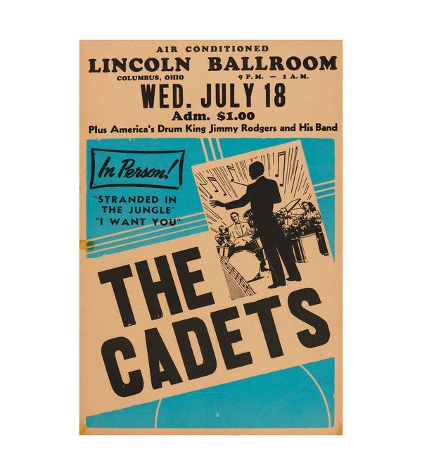 1937 Cadets Lincoln Ballroom - Extremely Rare 
