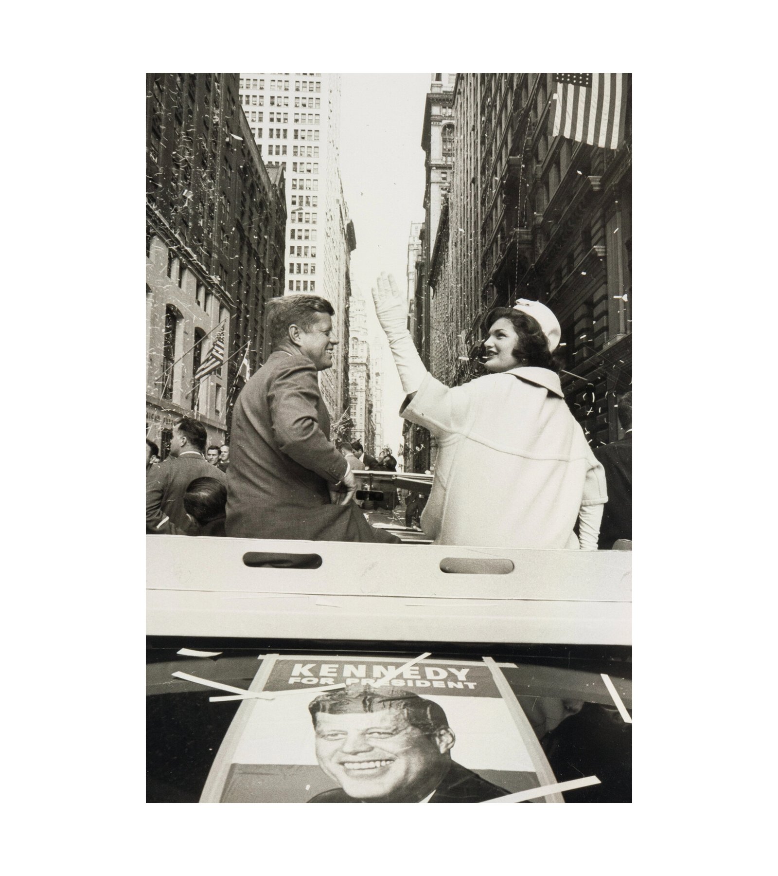 John F. Kennedy and Jacqueline Kennedy Ticker Tape Parade New York City