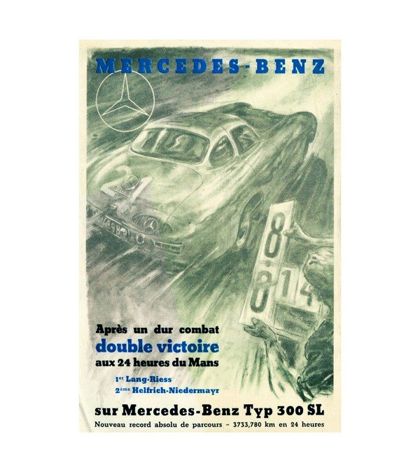 1950s Mercedes - Benz 300 SL German Racing