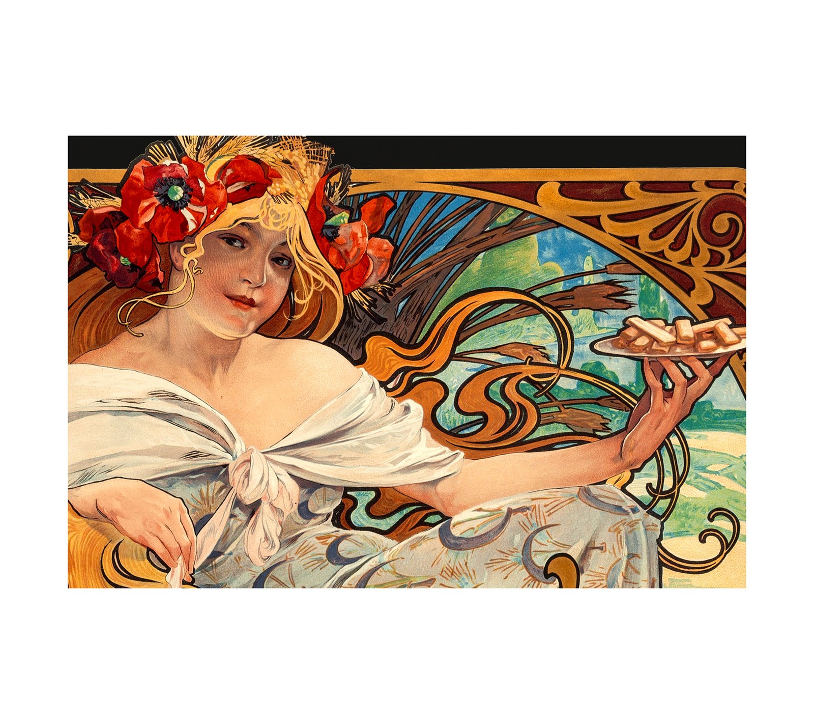 1896 Alphonse Mucha - Biscuits Lefevre-Utile 