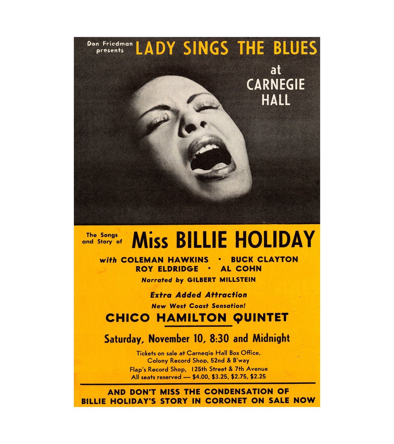 1956 Billie Holiday Carnegie Hall 