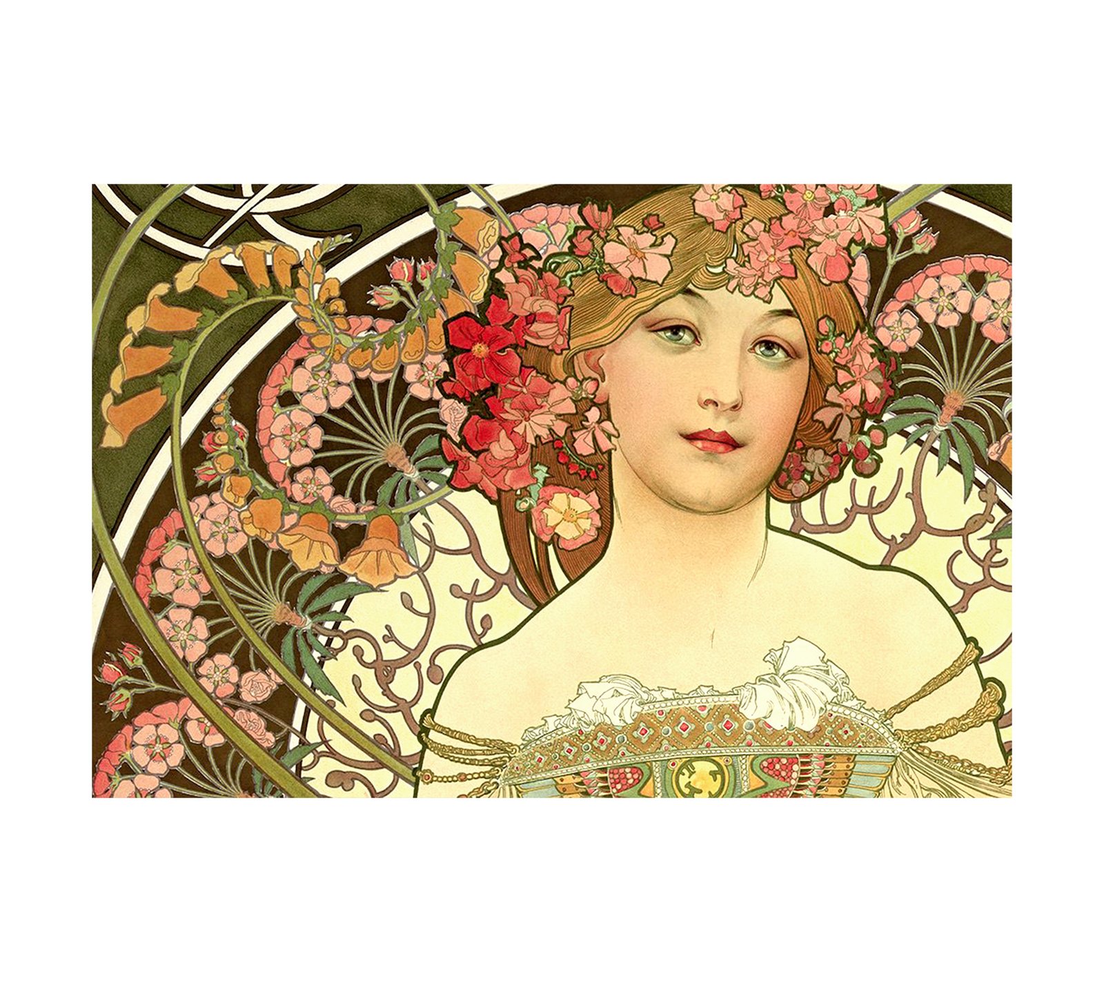 1896 Alphonse Mucha Reverie Daydream