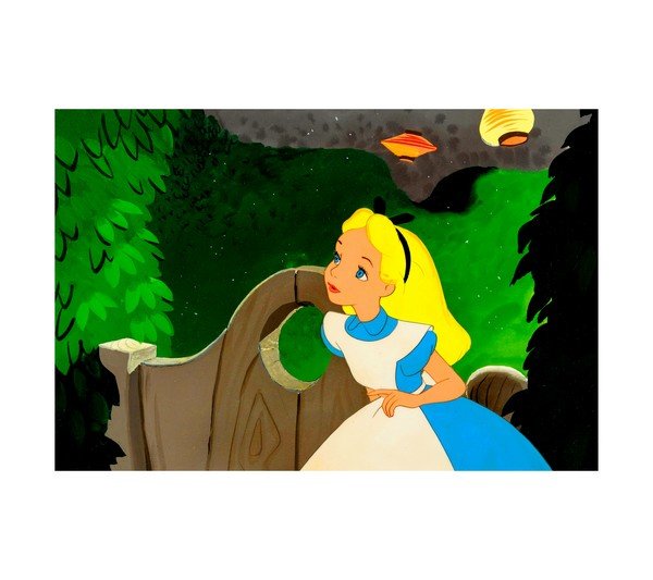 1951 Alice in Wonderland Alice Production Cell (Walt Disney) 
