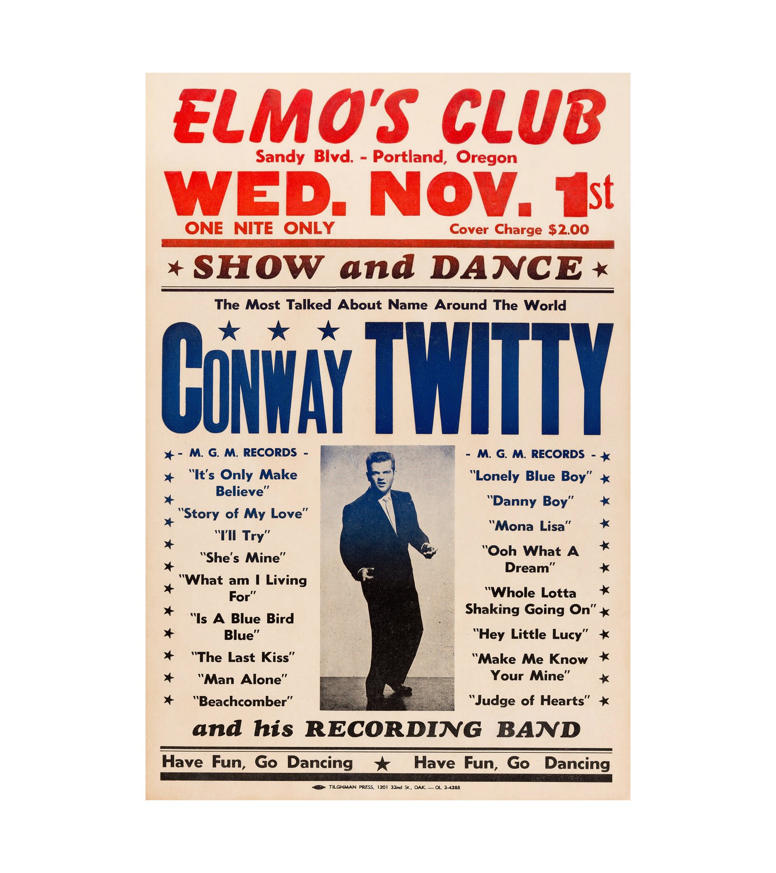 1961 Conway Twitty Elmo's Club 