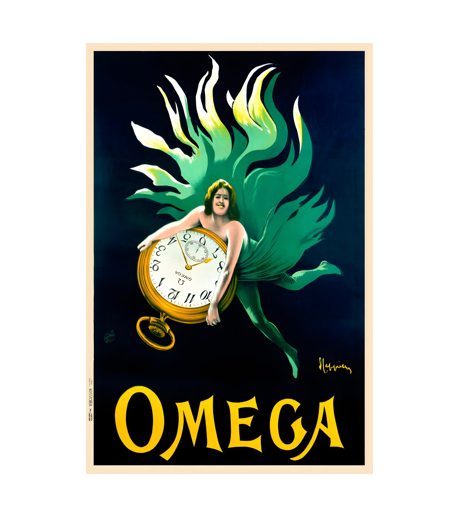 1910 Omega Watches by Cappiello 