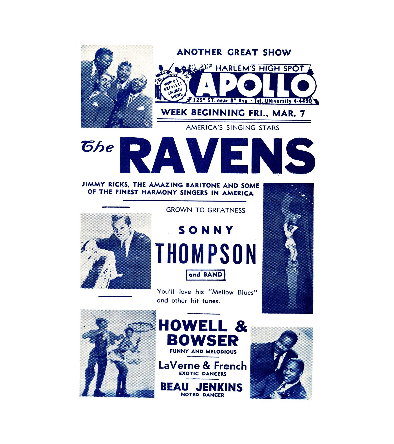 1946 Nat King Cole Louis Jordan Apollo 
