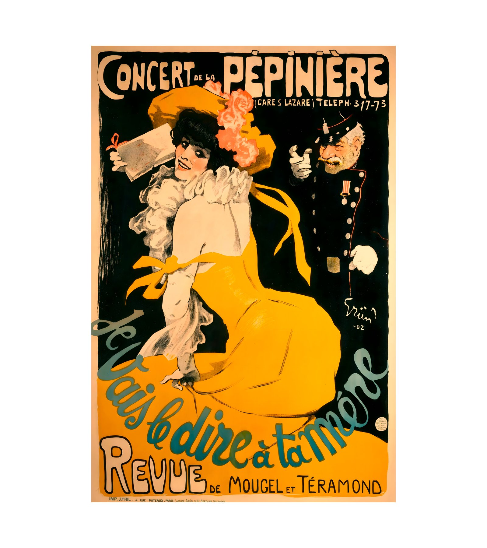 1902 Jules-Alexandre Grun - Concert de la Pepiniere -Je vais le dire a ta mere 