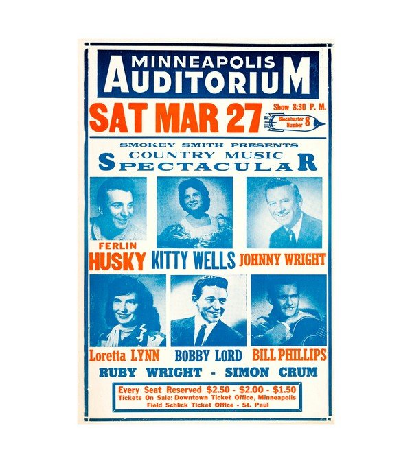 1966 Loretta Lynn - Kitty Wells - Ferlin Husky - Country Music Spectacular 