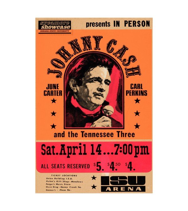 1973 Johnny Cash, June Carter - Indiana State University 
