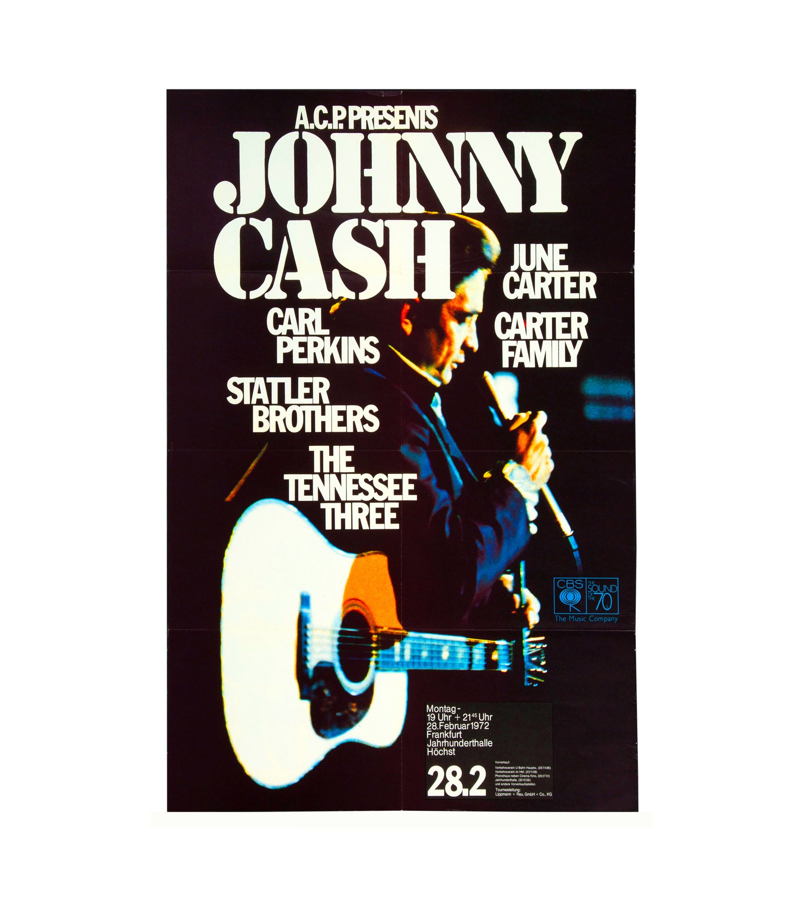 1972 Johnny Cash Frankfurt, Germany 