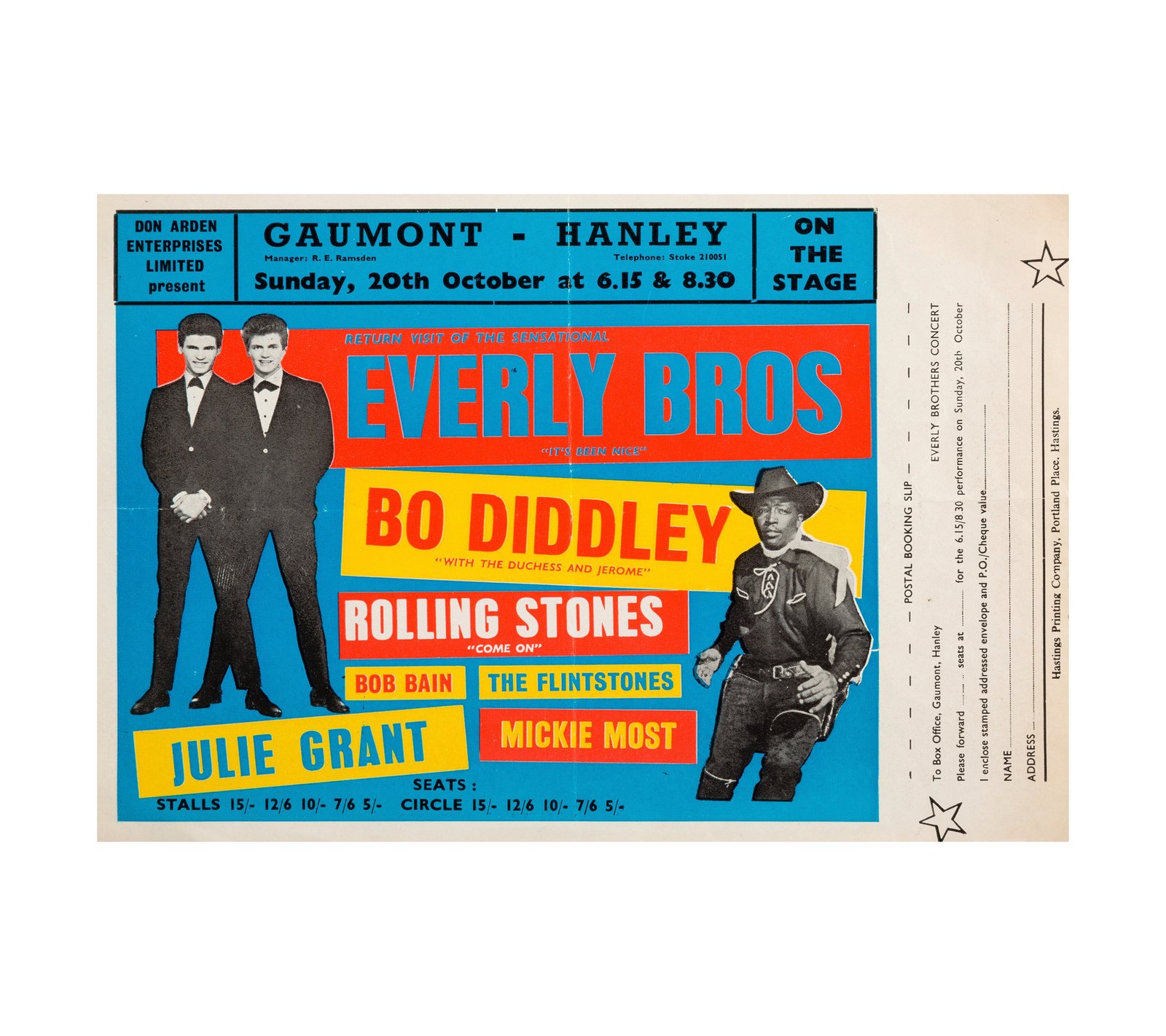 1963 Rolling Stones, Everly Brothers, Bo Diddley Gaumont (UK) 