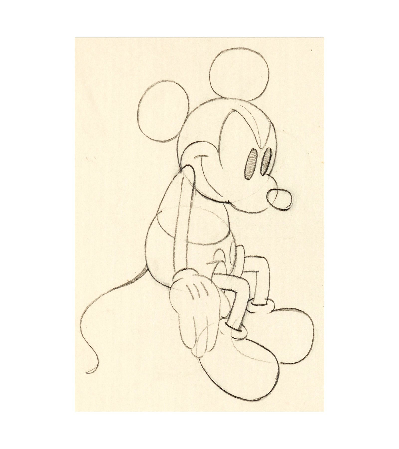 1930s Mickey Mouse Animation Drawing 