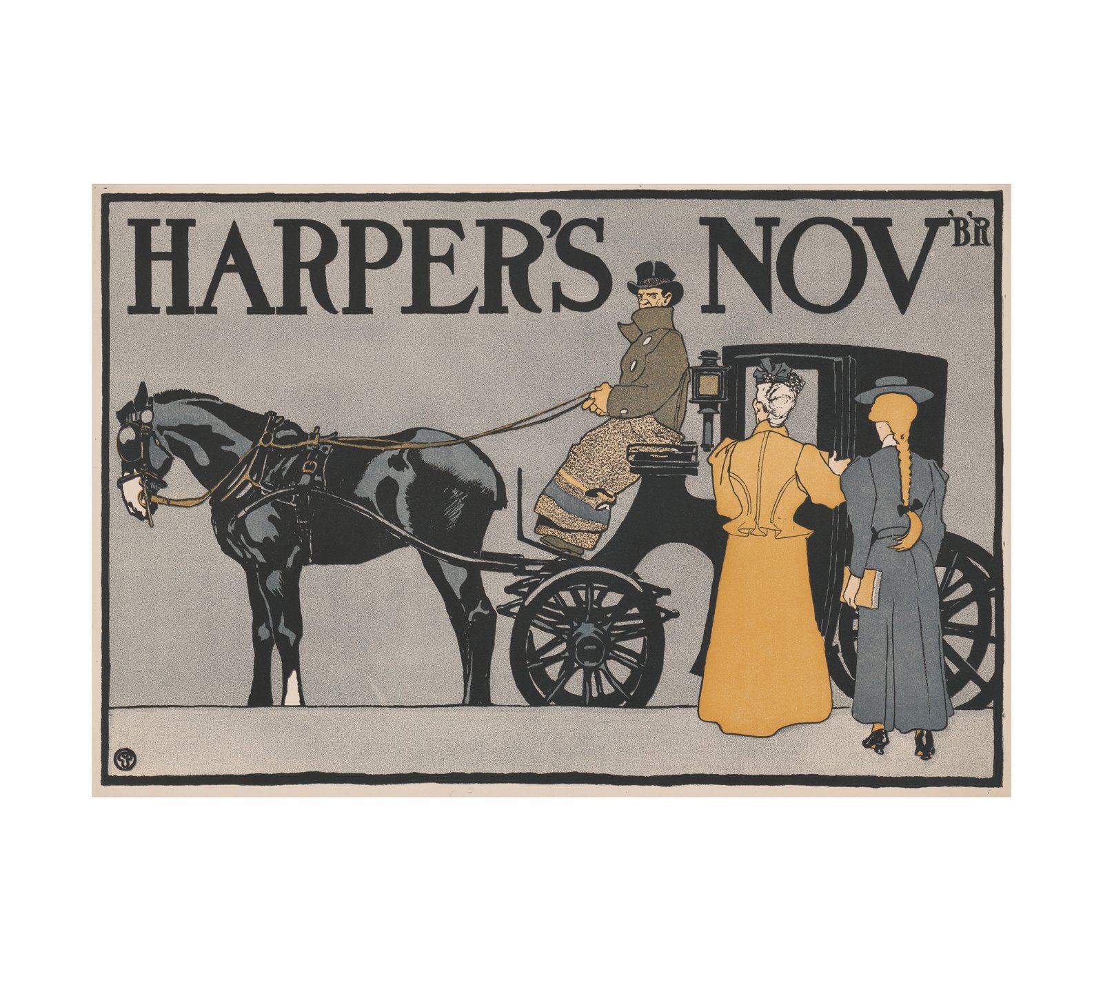 1898 Harper’s Nov’B’R Edward Penfield (American, 1866 - 1925)