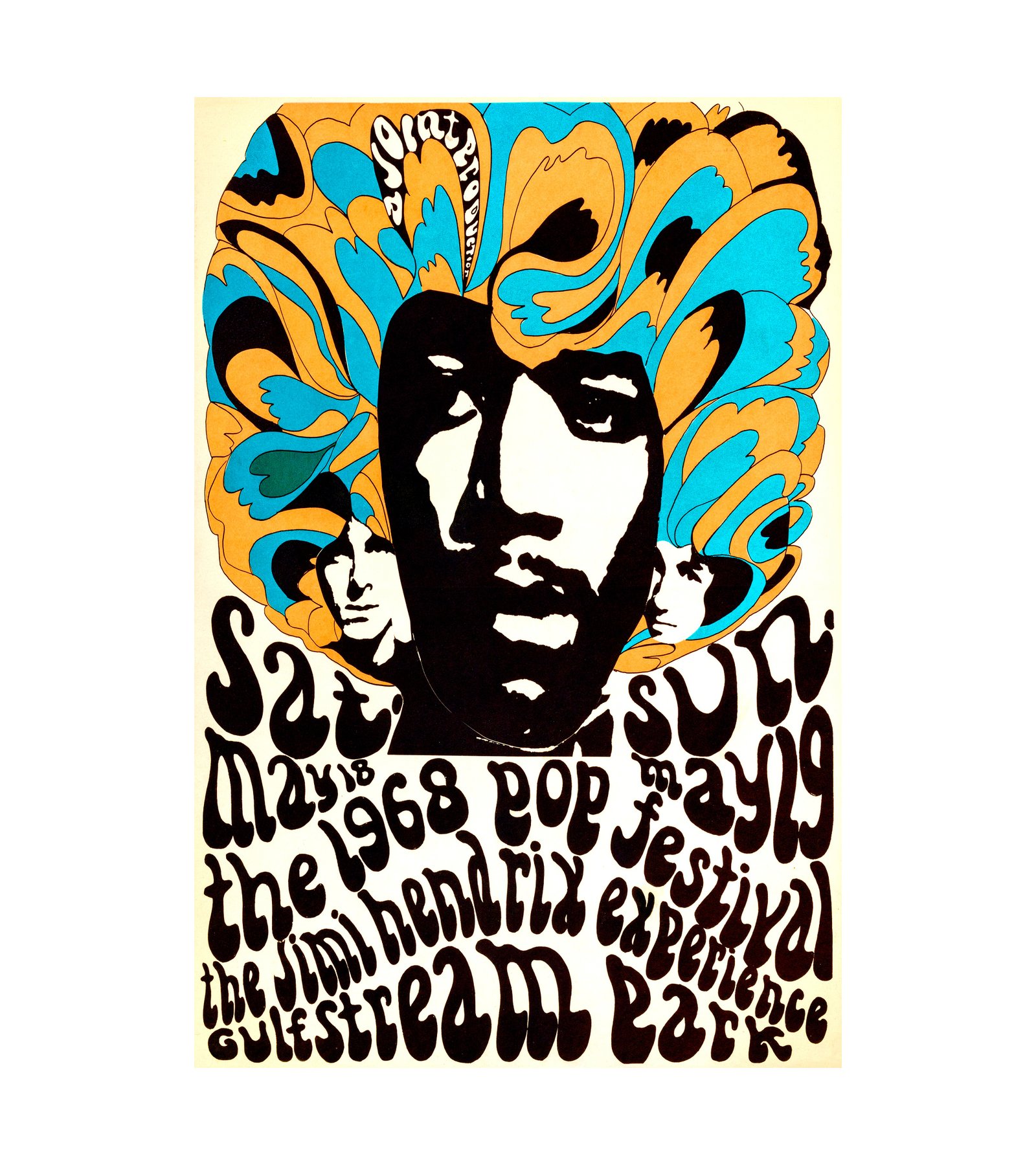 1968 The Jimi Hendrix Experience Miami, Florida Pop Fest